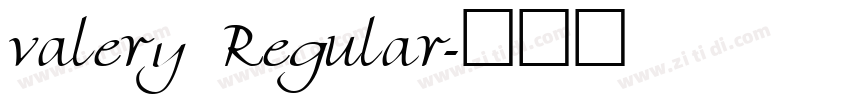 valery Regular字体转换